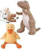 セット 犬 おもちゃ 犬のおもちゃ プレゼントペット 噛む 知育玩具 犬おもちゃ 噛むおもちゃ ひっぱりっこ ぬいぐるみ 犬用おもちゃ 誕生日グッズ 歯磨き ペット 犬のぬいぐるみ (ダイナ&ダック)
