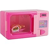 ミニ 電子レンジ キッチン カワイイ 電気玩具 サウンド 教育 ガールプレイ ハウス ロール プレイ おもちゃ ギフト ピンク