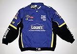ブルーNascar Lowe 's Heavyweightコットンレーススタイルジャケット( 3 x l )