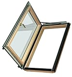 Fakro fwu-r 69107 Egress屋根ウィンドウ、24インチx 38-inch、右開口部 24 x 38 Inches ブラウン 69157 1