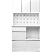 Amazon｜食器棚 完成品 レンジ台 幅100cm 日本製 レンジボード