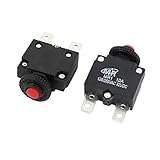 uxcell サーキットブレーカ　回路遮断器　AC 125V/250V 10A　NC　2個入り