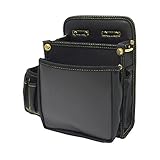 WorkMaster(ワークマスター) BlackLeather(ブラックレザー) 2段電工袋墨坪ケース付 WM-BL130