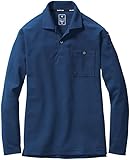 [BURTLE] バートル 長袖ポロシャツ(ユニセックス) 665 ストレッチ 消臭 L 3ネイビー