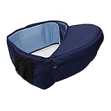 GoodsLand 抱っこひも イス搭載 腰 ベルト式 バックル 15kgまで 簡単装着 子供 男の子 女の子 ベビー 赤ちゃん 簡単装着 ウエスト ベビーキャリア (ネイビー) GD-WAISTCR