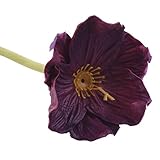 SUND　造花　花のみ　花束 インテリア　雑貨　ポピー 選べる7色　高品質　造花　枯れない　結婚式　誕生日　発表会　入学式　卒業式　適用 ワインレッド