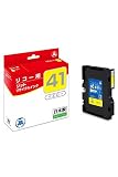 ジット リコー (RICOH) GC41Y 対応 イエロー リサイクルインク 日本製 JIT-NR41Y