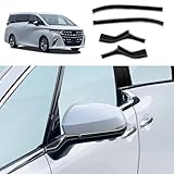 YOFAMO トヨタ 新型アルファード40系 AAHH40W AAHH45W ヴェルファイア40系 ドアミラーカバー Alphard 40系 外装 パーツ アクセサリー サイドミラーガーニッシュ カスタム インテリア ガーニッシュ ABS製 4P(ブラック)