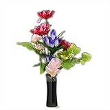 仏縁堂ブランド：お仏壇・インテリア用高級造花【ラスター仏花：M　花立付】腐らずお手入れ不要の便利なお花　仏壇・仏具