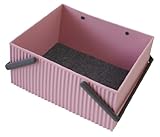 八幡化成 ハンドル付きスクエア型収納 sceltevie omnioffre(オムニオッフル) L ローズピンク