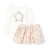 The Children 's placegirls 'トップとスカートセット カラー: ホワイト