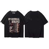 [PEKJI] My Chemical Romance マイ ケミカル ロマンス ロック アメリカ 流行 欧米風 音楽 Tシャツ メンズ/レディース 夏服 トップス 半袖 無地 通気性 人気 プリント シャツ ファッション ゆったり おもしろTシャツ