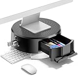 KDD モニター台 卓上 7色 変更可能 モニタースタンド 卓上 3 つUSBと1 つ TYPE C ハブと充電ポート パソコン台 引き出し、スマホホルダー、ペン立て付き モニター 台 滑り止め ディスプレイ 台 人間工学デザイン pc台 がパソコン、ペン、スマホ、タブレット、ワイヤレスイヤホンに適用