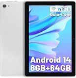 タブレット 10インチ - Android14 タブレット Wi-Fiモデル 8GB+64GB+1TB拡張 8コアCPU 1.8GHz Wi