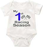 VRW My First Racing Season – Boyワンジーロンパースボディスーツ カラー: ホワイト