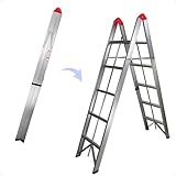 【 コンパクト 収納 スティック 脚立 5段 タイプ 】折り畳むとスティック状に小さくなる脚立が登場！