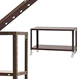 スマートラック NSTRK-054 幅80×奥行30×高さ49.5cm 2段 ブラウン 80㎏/全