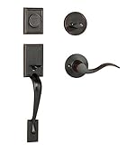 Dynastyハードウェアrid-her-405 – 12plリッジクレストフロントドアダミーHandleset , Agedオイルはブロンズ、with Heritageレバー、Left Hand