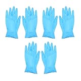 B Blesiya 使い捨てニトリル手袋　高品質　食品安全　保護用品　多場合適用　青い　約100個入り　全3サイズ - S