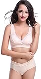 【ママ＆キッズ】Poche マタニティ 全9色 下着 授乳 ブラジャー ワイヤーなし 水玉 シンプル レース M~XXL