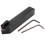 uxcell 内部スレッド切りバー 旋削工具ホルダ 　スチール製ブラック　MSSNL2020K12 CNC