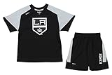 リーボックNHL Kid 's Los Angeles Kings電源グリッドショートセット、ブラック Large (7) ブラック