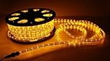 新しい150 ' ft 2ワイヤLEDロープライトホーム屋外クリスマス照明イエロー
