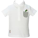 2017年 夏物 はらぺこあおむし 鹿の子 半袖ポロシャツ THE WORLD OF ERIC CARLE オフホワイト◇95cm