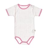デンマークの子供服ブランド FIXONI ガールズプレミアム半袖ボディスーツ 綿１００％ ホワイト総柄 86ｃｍ