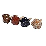 Eboxer　陶器のキノコ　可愛い　庭　ガーデンの飾り物　小型　本物みたい　４本セット　きのこ