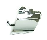 Deltana BBN2011 Zinc Single Post C Shaped Toilet Paper Holder with Cover from th, Chrome by Deltana
