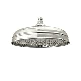 Rohl 1047/8PN 12-Inch Diameter Bordano Shower Rose Showerhead with Easy Clean Anti-Cal Spray Pattern