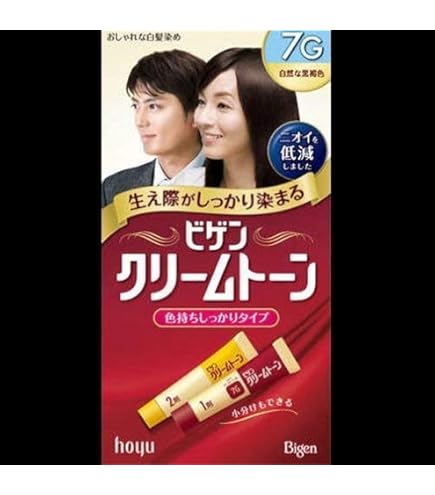 Amazon | ビゲン クリームトーン 7G(自然な黒褐色) ×3個 6個アソート