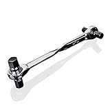 NUZAMAS 4-In-1ソケットドライバラチェット2ウェイレンチハンドツールダブルエンド10 12 14 17mm メトリック