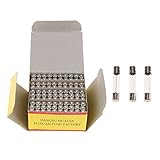 Perfk ガラス管　速断 ヒューズ　250V　100個入り　クイックブロー　過電流保護　7種類　6x30mm　自動車 産業機器 - 2A