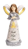 High Quality 82395 Ribbon Awareness Angel Figurine, 5, Yellow