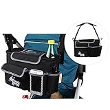 Yartar ベビーカー用バッグ 小物入れ ベビーカー ドリンク ホルダー 多機能オーガナイザー ショルダーストラップ付き