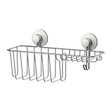 IKEA IMMELN シャワー ソープバスケット フック付き 亜鉛メッキ 00252620