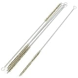 uxcell　チューブブラシ　真鍮ワイヤー　クリーニングブラシ　ロータリー　ラウンド　パイプ　6mm直径　5本入り