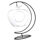 P Prettyia 吊り花器　フラワーボトル　ガラス　花瓶　アップル型　キャンドルホルダー　燭台　装飾　