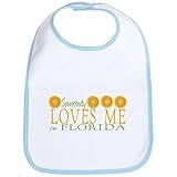 CafePress Somebody Loves Me in Florida Bib - Standard Sky Blue by CafePress
