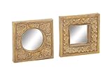 Deco 79 Artistic Mirror Wall Decor Set of 2 [並行輸入品]