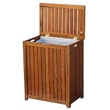 Oceanstar Solid Wood Spa Laundry Hamper by Oceanstar