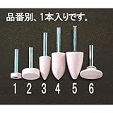 エスコ ２５ｘ８mm／６mm軸ピンク砥石 EA819BF-2