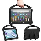 「Doo」Fire HD 8/ Fire HD 8 Plus ケース 2022年モデル 第12世代 2020年モデル 第10世代 対応 Fire HD 8インチ タブレットカバー スタンド機能 ハンドル付き 持ちやすい EVA素材 取付簡単 耐衝撃 Fire HD 8/ Fire HD 8 Plus 第12世代 第10世代 カバー 子ども用（ブラック）