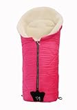 Kaiser Stroller Sheepskin Foot Muff Iglu White Sheepskin (Pink) by Kaiser