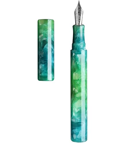 Amazon | WANCHER 万年筆 カレイド万年筆 ブルーマーブル 風雲