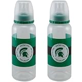 NCAA Michigan State Spartans 2 Pack Bottles by Baby Fanatic [並行輸入品]