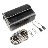 kinokoo デジタルカメラケース カメラバッグ コンパクトカメラ対応 ZV1 G9X2 G5X2 G7X G7X2 G7X3 SX730 SX740 GR GR2 GR3 RX100 HX99 HX90 LX9 LX7 TG5 TG6収納ケース ショルダーストラップ付き(ブラック)