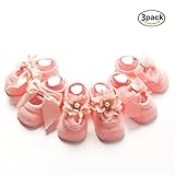 seliyiセリイ 赤ちゃん 靴下 ベビー ソックス新生児 可愛い 子ども用 4足セット (滑り止め 3足セット ピンク(1~3歳))